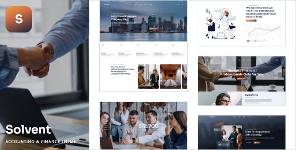 Solvent - Accounting and Finance WordPress Theme