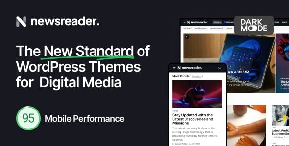 Newsreader - Revolutionary WordPress Theme for Digital Media