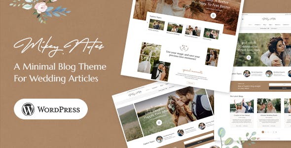 MikeyNotes - Wedding Blogging WordPress Theme