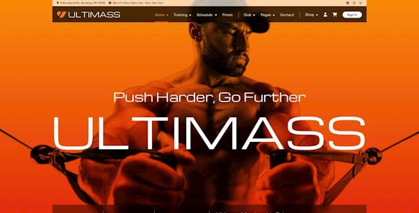 Ultimass – Sport Club Template for Adobe XD