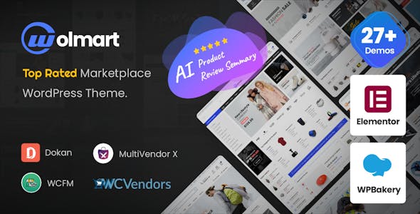 Wolmart | Multi-Vendor Marketplace WooCommerce Theme