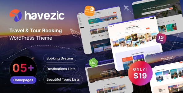 Havezic - Travel & Tour Booking WordPress Theme