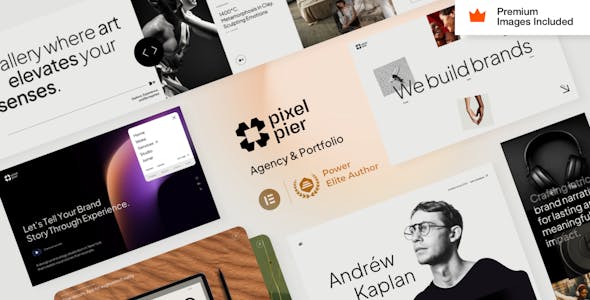 Pixelpiernyc - Portfolio Creative Agency Freelancer WordPress Theme