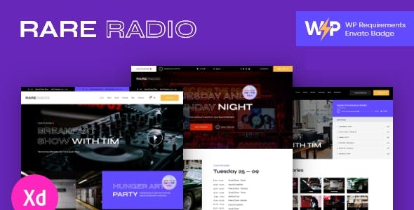 Rare Radio | Music Radio & Podcast WordPress Theme