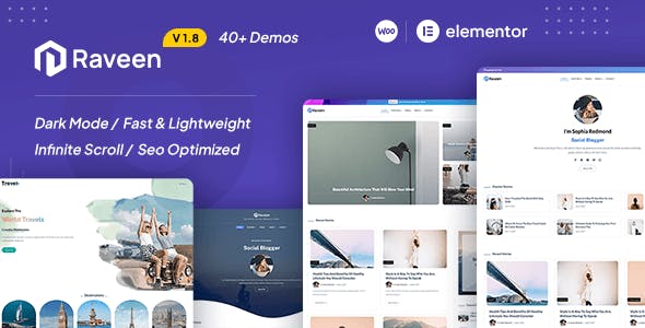 Raveen | Personal Blog & Magazine WordPress Theme