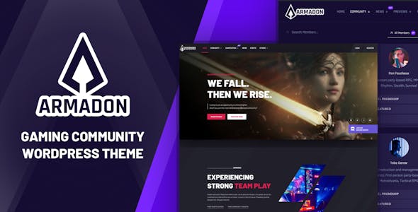 Armadon - Gaming Community WordPress Theme