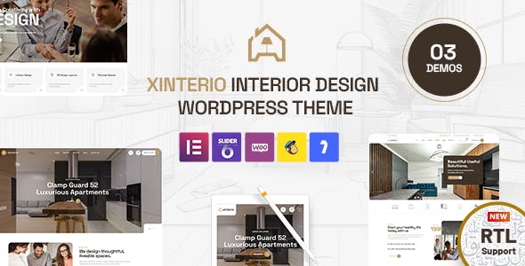 Xinterio - Interior Design WordPress Theme + RTL