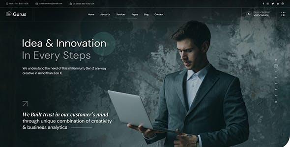 Gurus - Business Consulting WordPress Theme