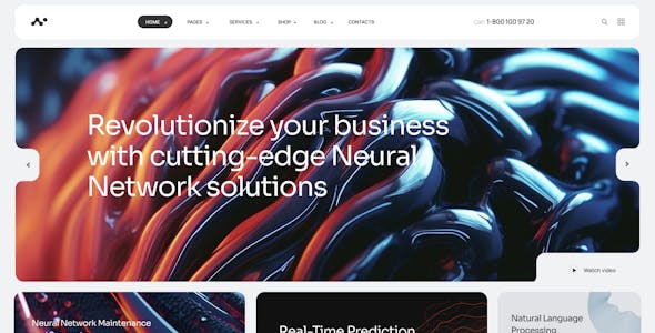 Neuros | AI Agency & Technology WordPress Theme