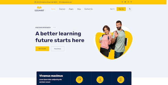 Edumint – LMS, Online Courses, Education WordPress Theme