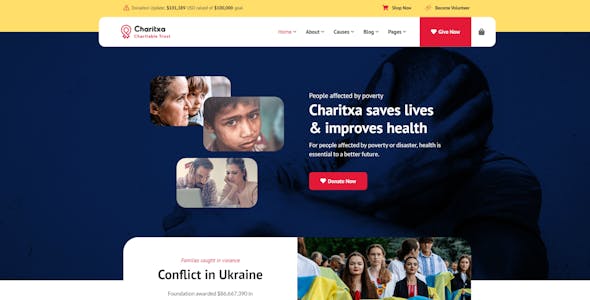 Charitxa | Multipurpose Nonprofit WordPress Theme