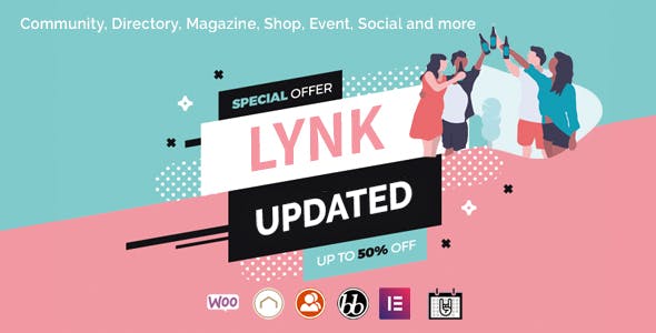 Lynk - Social Networking, Community, Shop Vendor and Listing Direcotry WordPress Theme