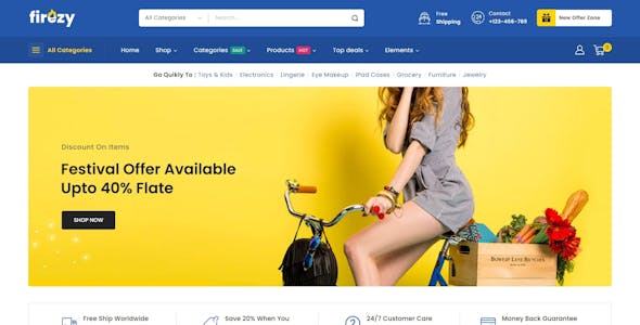 Firezy WP - Elementor Multi-purpose WooCommerce Theme