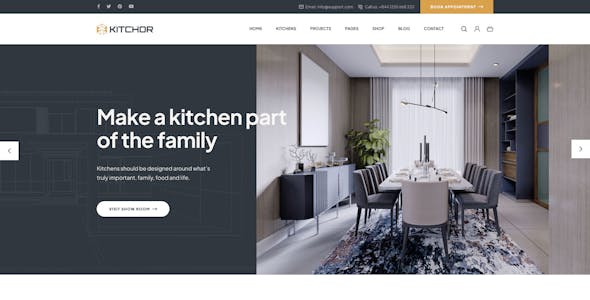 Kitchor - Interior Design WordPress Theme