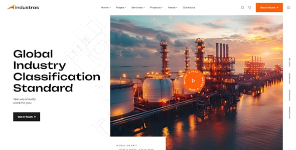 Industras - Industry & Factory WordPress Theme