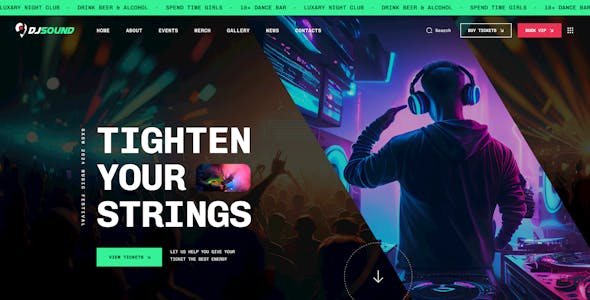 DJsound - Night Club WordPress Theme