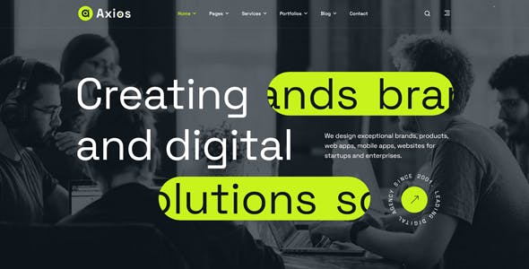 Axios - Digital Agency WordPress Theme