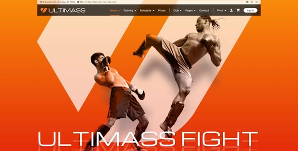 Ultimass – Sport Club Template for Adobe XD