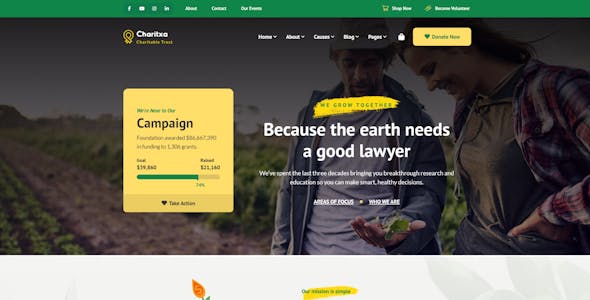 Charitxa | Multipurpose Nonprofit WordPress Theme