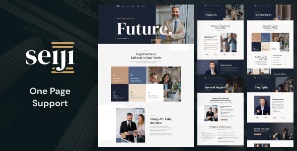 Seiji - WordPress Theme for Lawyers & Business