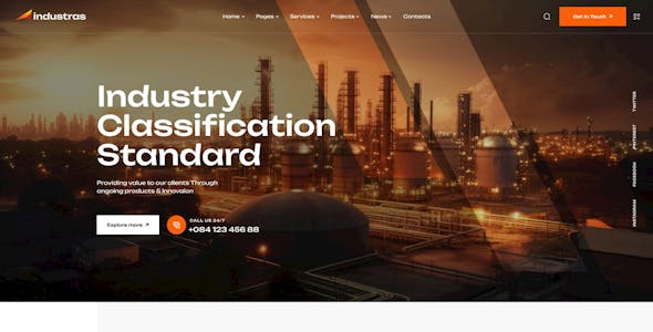 Industras - Industry & Factory WordPress Theme