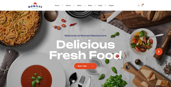 Romani - Restaurant WordPress Theme