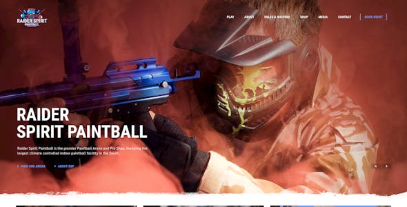 Raider Spirit | Airsoft Club & Paintball WordPress Theme