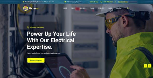 Fixhero - Handyman & Repair Services WordPress Theme