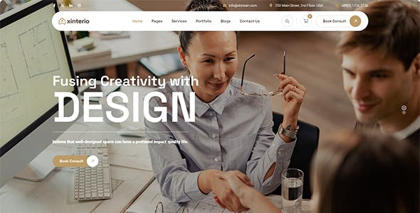 Xinterio - Interior Design WordPress Theme + RTL