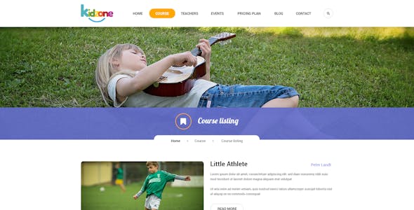 Kidzone - Children Kindergarten Wordpress Theme