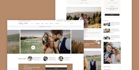 MikeyNotes - Wedding Blogging WordPress Theme