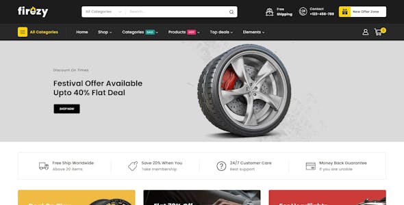 Firezy WP - Elementor Multi-purpose WooCommerce Theme