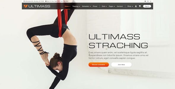 Ultimass – Sport Club Template for Adobe XD