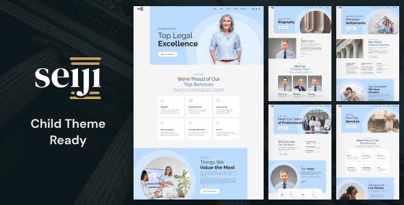 Seiji - WordPress Theme for Lawyers & Business