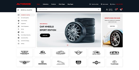 Automize - Car & Auto Parts WooCommerce Theme