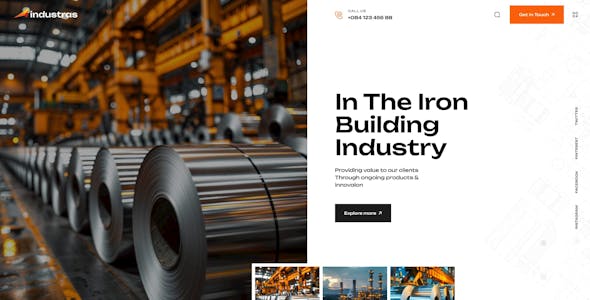 Industras - Industry & Factory WordPress Theme