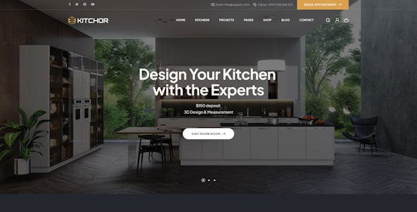 Kitchor - Interior Design WordPress Theme