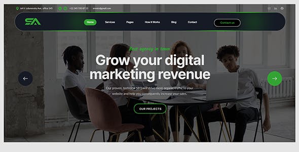 Saira - Digital Agency WordPress