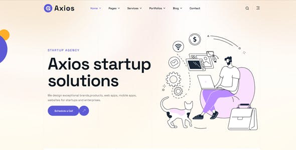 Axios - Digital Agency WordPress Theme