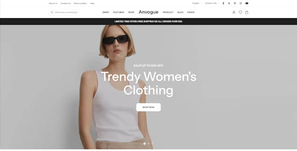 Anvogue - Multipurpose WooCommerce WordPress Theme