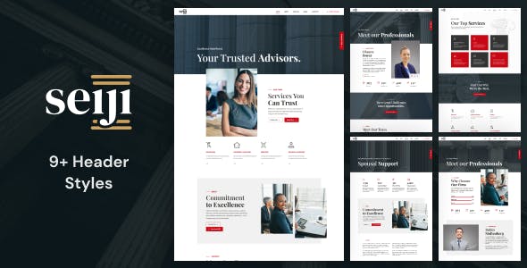 Seiji - WordPress Theme for Lawyers & Business