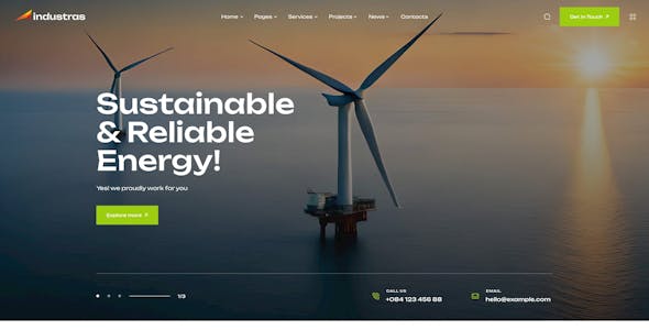 Industras - Industry & Factory WordPress Theme