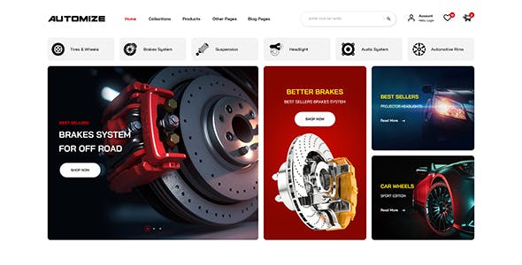 Automize - Car & Auto Parts WooCommerce Theme