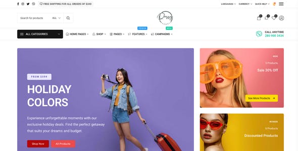 Dressy - Fashion Store eCommerce WordPress Theme