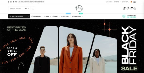 Dressy - Fashion Store eCommerce WordPress Theme