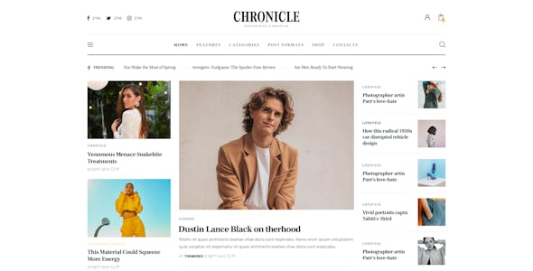 Chronicle - Magazine & Blog WordPress Theme