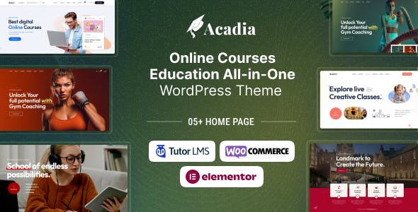 Education WordPress Theme For University & Online Course - Acadia