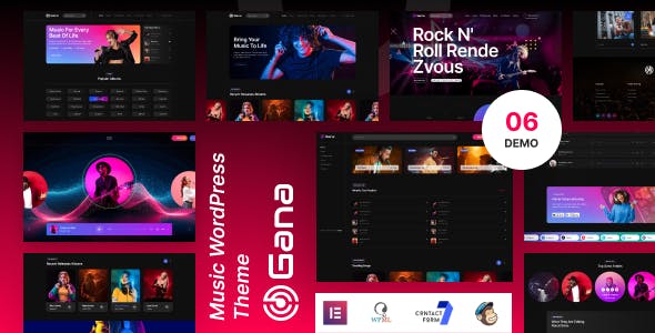 Gana - Music and Event WordPress Theme