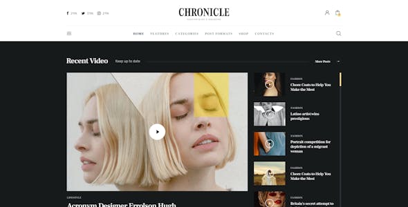 Chronicle - Magazine & Blog WordPress Theme