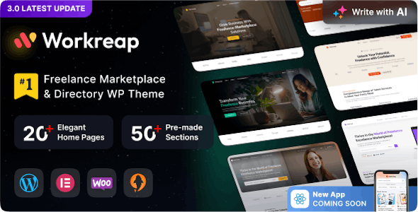 Workreap - Freelance Marketplace WordPress Theme